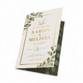 Metallic Foil Greeting Cards Matte Lamination + Gold / Silver Foil