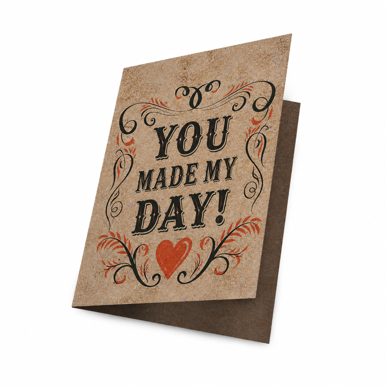 Kraft Greeting Card 18pt Kraft Board