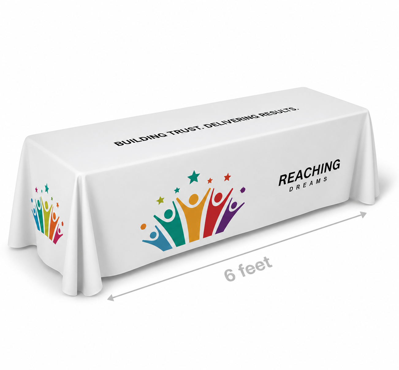 Table Covers (6 ft Table) 170 GSM White Polyester Cloth