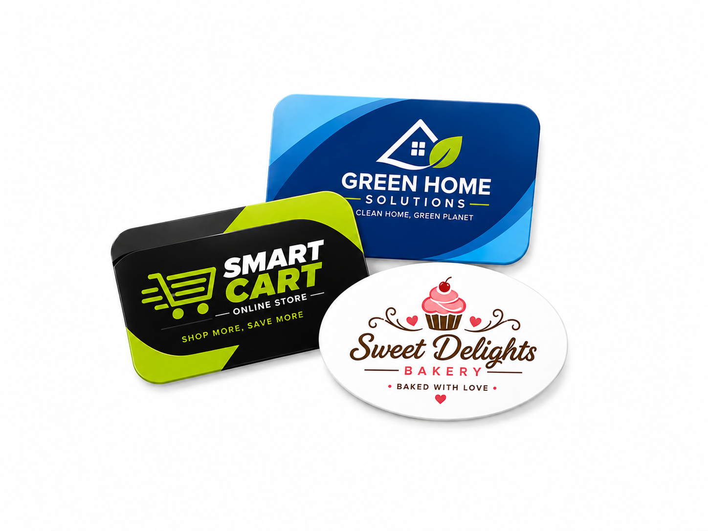 Die Cut Business Cards 14pt or 16pt + Matte Finish or UV