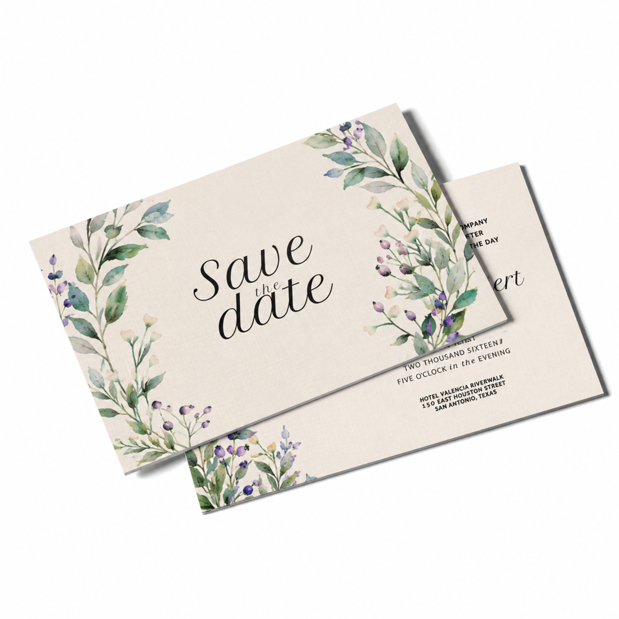 Postcards 13pt Linen Uncoated