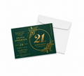 Invitations / Announcements Matte Lamination + Gold / Silver Foil