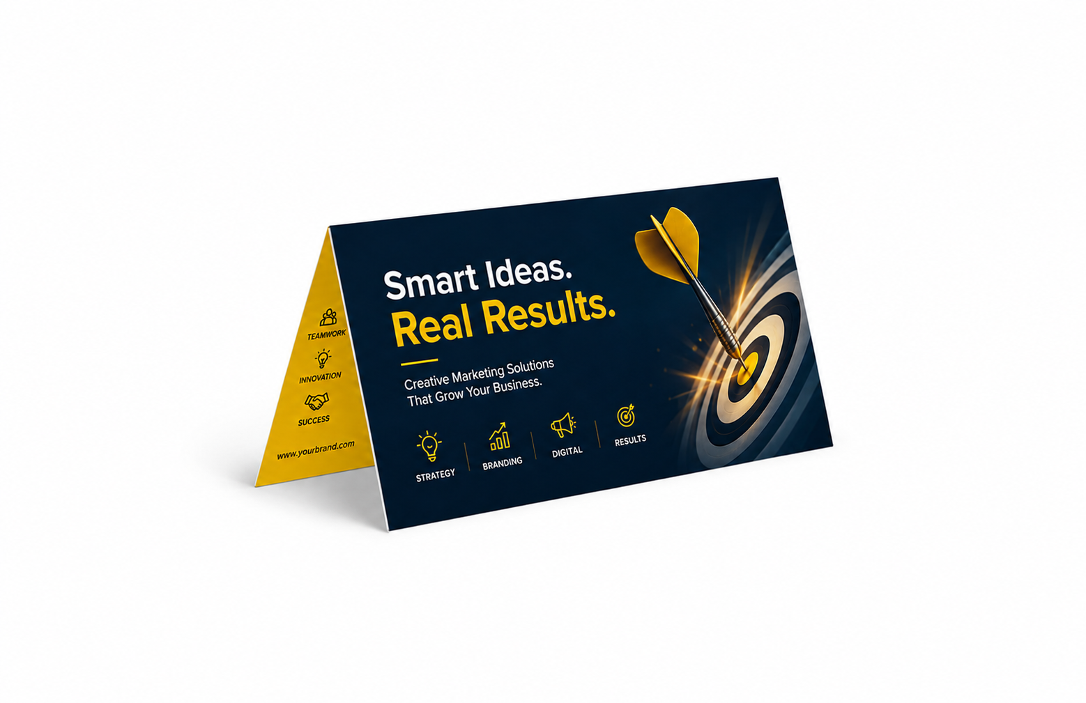 Folded Business Card 14pt + UV (High Gloss)