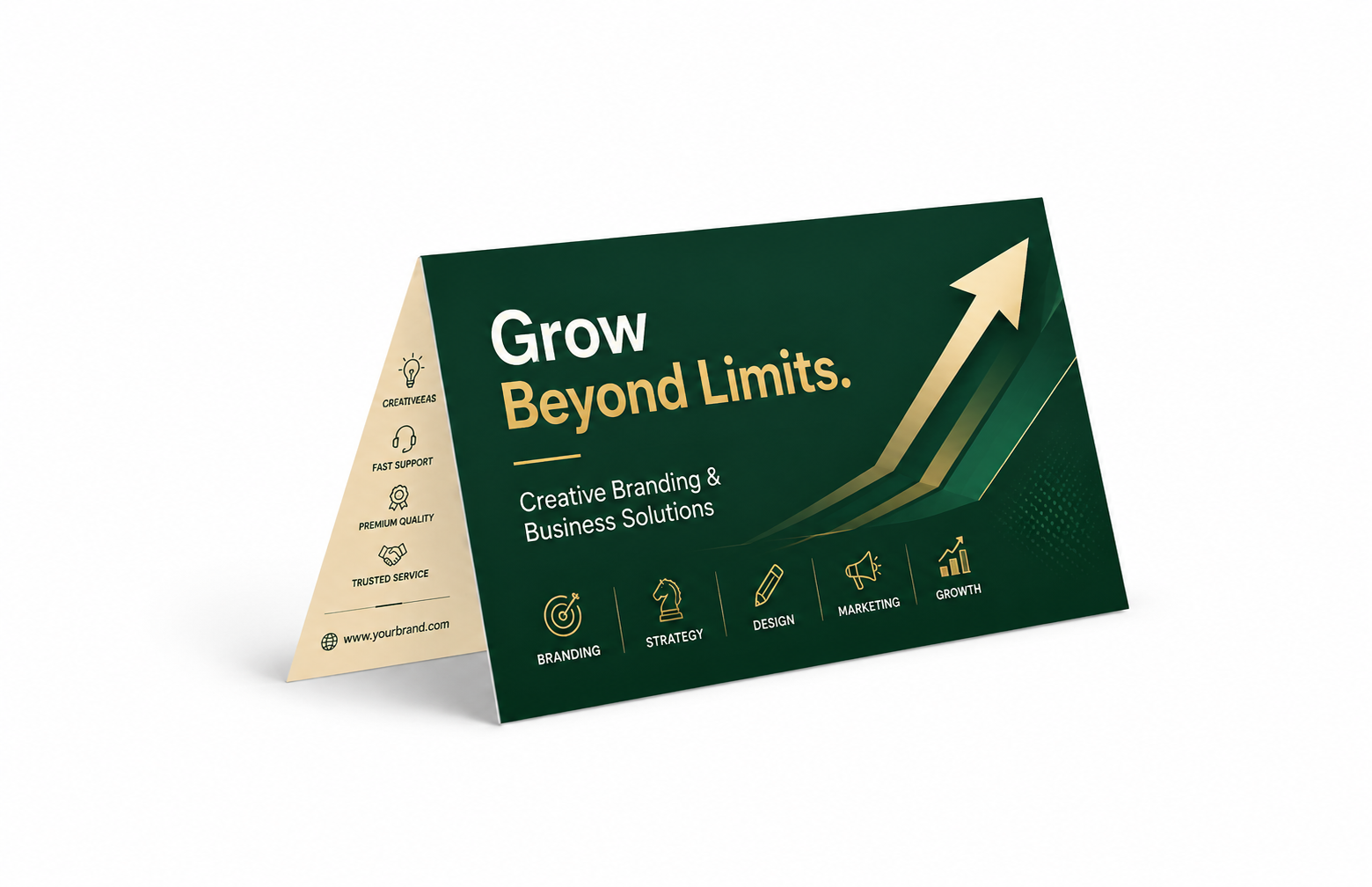 Folded Business Cards 14pt + Matte Finish