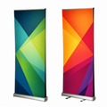 Double Sided Pull Up Banners 13 oz Matte Vinyl