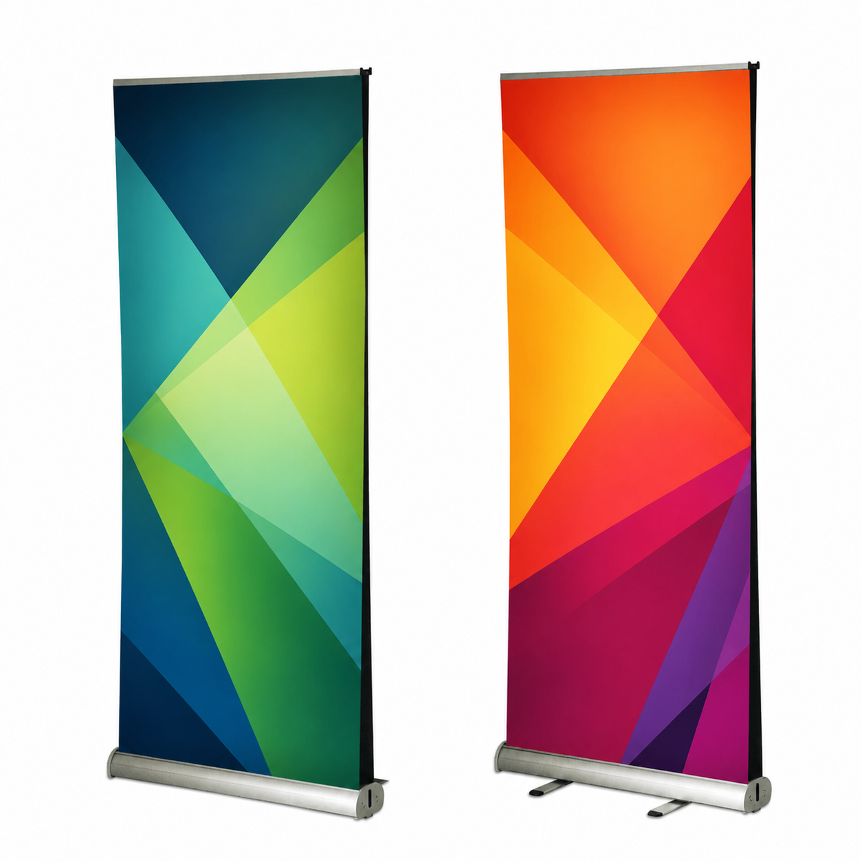 Double Sided Pull Up Banners 13 oz Matte Vinyl