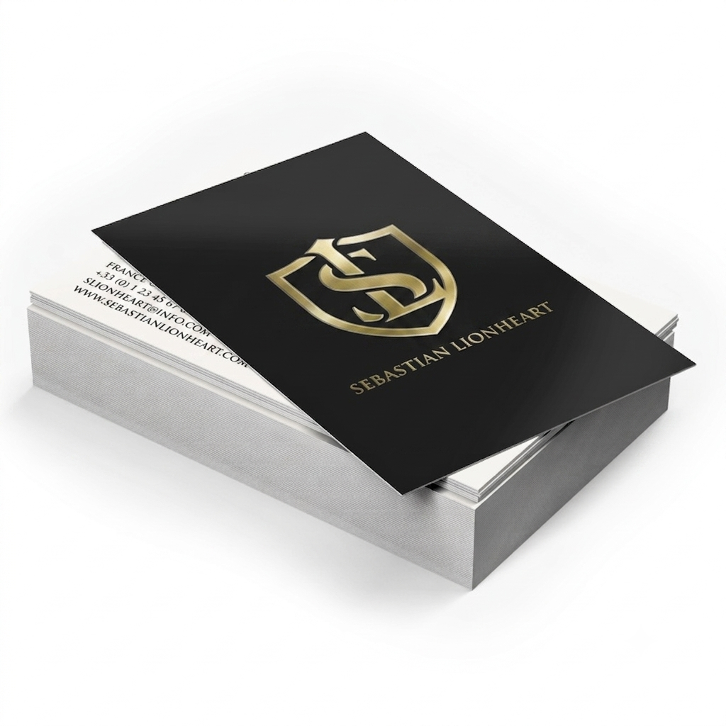 Business Cards Lamination + Gold / Silver Foil