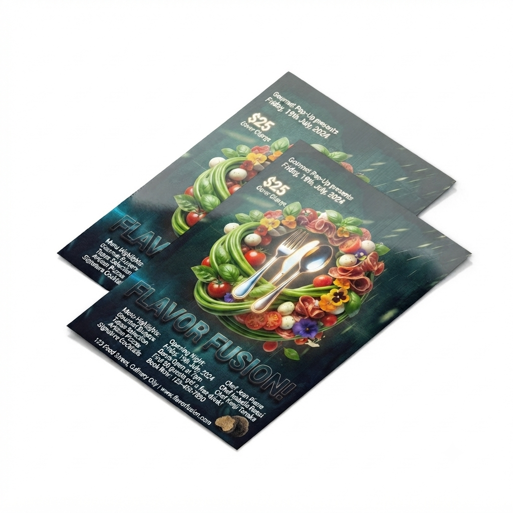Flyers 100lb Gloss Text