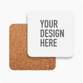 Coasters (Pack of 10) Cork + Hardwood