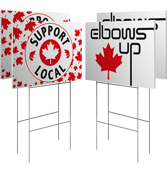 Pre-Designed Canadian Signs 4mm Coroplast
